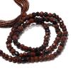 3.5mm Mahogany Obsidian Beads, Faceted Rondelles Beads, Obsidian Rondelles, 13.5 Inch Strand view 1
