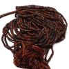 3.5mm Mahogany Obsidian Beads, Faceted Rondelles Beads, Obsidian Rondelles, 13.5 Inch Strand view 2