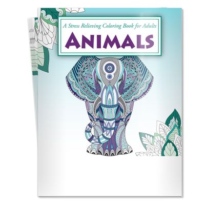 ZOCO Animals Coloring Books 10 Bulk Pack Relaxation Gifts for Adults, Seniors, Teens & Kids Great for Wellness Programs, Group Activities & Assisted Living