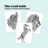 ZOCO Animals Coloring Books 10 Bulk Pack Relaxation Gifts for Adults, Seniors, Teens & Kids Great for Wellness Programs, Group Activities & Assisted Living view 3