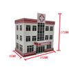 Outland Models Railway Scenery City Small Hospital/Clinic Building 1:64 S Scale view 4