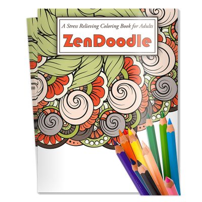 ZOCO ZenDoodle Coloring Book Bundles 10 Bulk Pack with Pencils Mindfulness Gifts for Adults, Seniors, Teens Great for Wellness Programs, Group Activities & Assisted Living