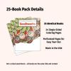 ZOCO ZenDoodle Coloring Books 25 Bulk Pack Mindfulness Gifts for Adults, Seniors, Teens Great for Wellness Programs, Group Activities & Assisted Living view 2