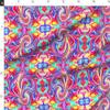 Spoonflower Fabric - Rainbow Psychedelic Jewel Bright Fun Kids Swirl Printed on Organic Cotton Sateen Fabric Fat Quarter - Sewing Quilting Apparel Home Decor view 2