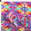 Spoonflower Fabric - Rainbow Psychedelic Jewel Bright Fun Kids Swirl Printed on Organic Cotton Sateen Fabric Fat Quarter - Sewing Quilting Apparel Home Decor view 4