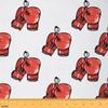 Feelyou Boxing Upholstery Fabric By The Yard, Sports Games Theme Fabric By The Yard,Boxing Gloves Decorative for Upholstery and Home DIY Projects, 10 Yards, Red White view 1