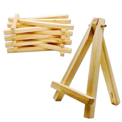 XYSMZM 10 Pcs 5 Inch Mini Wood Display Easel for Displaying Small Canvases, Photos