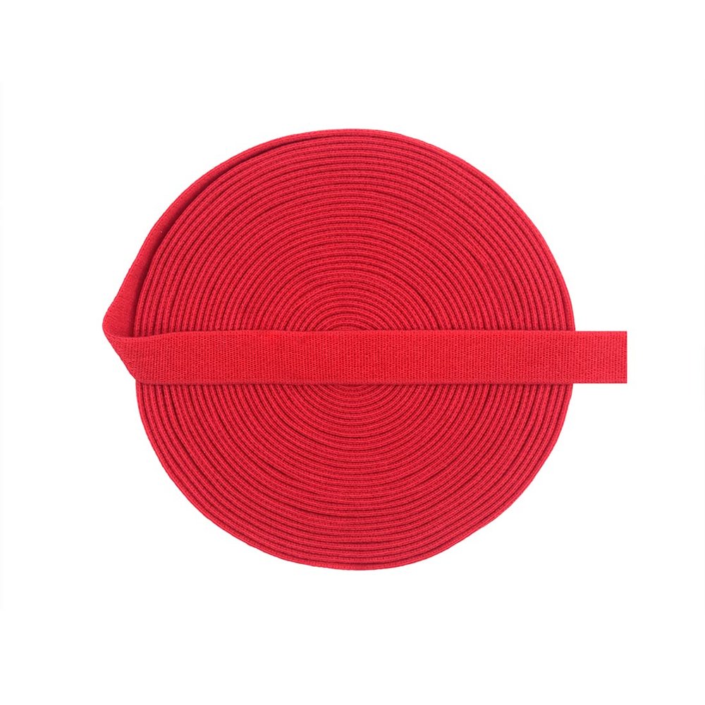 Bristlegrass Elastic Band for Sewing, 1cm Inch 2 Yards RedKnit Elastic Bands for Sewing High Elasticity Waistband and Pants Waist (2Y 1cm Red)