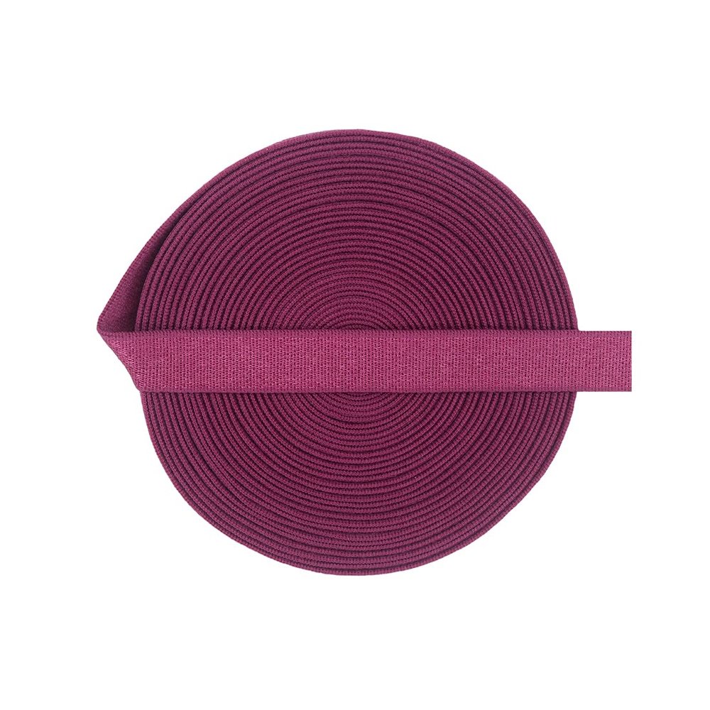 Bristlegrass Elastic Bands for Sewing Wine 1cm Inch 2 Yard Sewing Band for Waistbands Pants Clothes and Crafts DIY High Elasticity Knit Spool (2Y 1cm Wine)