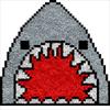 Special Shape Latch Hook Kits Rug for Kids Shark Printed Canvas DIY Handmade Carpet Crochet Yarn Embroidery Needlework Hook Latch Kit Rug Cover Christmas Home Decoration 30x30cm view 1