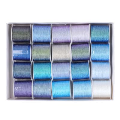 20pcs Metallic Embroidery Threads for Jewelry Making,6 Strands Embroidery Thread Colorful Blue Purple Hand Woven Rope Special Sewing Thread,, colorful threads for embroidery metallic thread floss