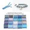 20pcs Metallic Embroidery Threads for Jewelry Making,6 Strands Embroidery Thread Colorful Blue Purple Hand Woven Rope Special Sewing Thread,, colorful threads for embroidery metallic thread floss view 2
