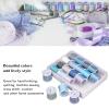 20pcs Metallic Embroidery Threads for Jewelry Making,6 Strands Embroidery Thread Colorful Blue Purple Hand Woven Rope Special Sewing Thread,, colorful threads for embroidery metallic thread floss view 3