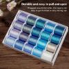 20pcs Metallic Embroidery Threads for Jewelry Making,6 Strands Embroidery Thread Colorful Blue Purple Hand Woven Rope Special Sewing Thread,, colorful threads for embroidery metallic thread floss view 4