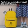 DISCOUNT PROMOS Custom Sprout Econo Backpacks Set of 6, Personalized Bulk Pack - Economical Backpack for Everyday Use, Perfect for Travellers, and More - Yellow view 3