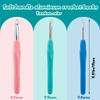 3 Sizes Crochet Hooks, Crochet Hooks for Arthritic Hands, 5.5 inch Long Ergonomic Crochet Needle with Soft Handle for Beginners and Crocheting Knitting Sweaters Scarves(4.0/5.5/8.0mm) view 2