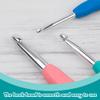 3 Sizes Crochet Hooks, Crochet Hooks for Arthritic Hands, 5.5 inch Long Ergonomic Crochet Needle with Soft Handle for Beginners and Crocheting Knitting Sweaters Scarves(4.0/5.5/8.0mm) view 3