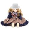 NUOBESTY 4pcs Mini Felt Top Hats Miniature White Formal Hats for DIY Snowman Doll Crafts Ornaments view 4