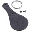 Water Buffalo Leather Key Fob Kit - Black - (8-9oz) - Rivet (Black Finish) - Key Ring (Nickel Finish) - (USA Made) - (5 Pack) view 3