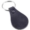 Water Buffalo Leather Key Fob Kit - Black - (8-9oz) - Rivet (Black Finish) - Key Ring (Nickel Finish) - (USA Made) - (5 Pack) view 4