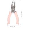 Metal Single Hole Paper Punch Punchers,3 Pieces Handheld Hole Paper Punch,3mm Single Opening Handheld Ticket Paper Punching Forcep Cutting Tool, 3 Pieces Handheld Hole Paper Punch,Metal Single Ho view 2