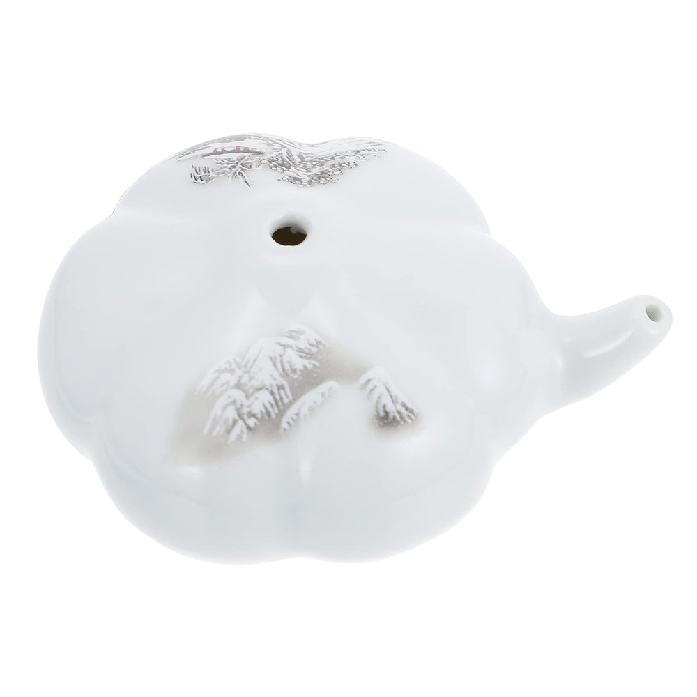 NUOBESTY Painting and Size Tray Accessory Style Pottery Chinese Well White Porcelain Inkwell Droplet Storage Dropper Art Plate Container Ink Inkstone Water Dish Sumi Practice for