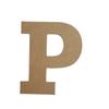 16" Wooden Craft Letter P Unfinished, Rockwell Font, Craft Cutout on 1-4" MDF view 1