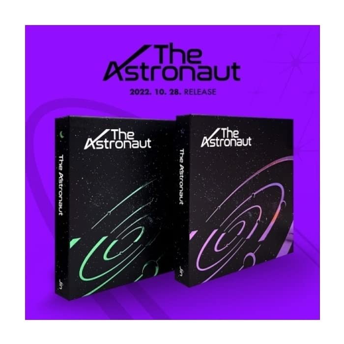 BTS JIN The Astronaut 1st Single Album CD+Folding poster on pack+Photobook+Lyric card+Postcard+Graphic sticker+Seal sticker+Photocard+Tracking (Random)