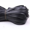 5 Meters 3-50mm Black Flat Genuine PU Leather Cord Rope Strap Bracelet Necklace For DIY Jewelry Making Accessories (Size : 5mm) view 3