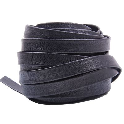 5 Meters 3-50mm Black Flat Genuine PU Leather Cord Rope Strap Bracelet Necklace For DIY Jewelry Making Accessories (Size : 20mm)