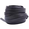 5 Meters 3-50mm Black Flat Genuine PU Leather Cord Rope Strap Bracelet Necklace For DIY Jewelry Making Accessories (Size : 20mm) view 1