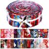 Kingdder 70 Pcs Japanese Jelly Fabric Quilting Strips, Patchwork Roll 2.55 Inch Roll up Cotton Patchwork Jelly Fabric Craft for Quilters and Sewing DIY Crafts view 1