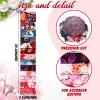 Kingdder 70 Pcs Japanese Jelly Fabric Quilting Strips, Patchwork Roll 2.55 Inch Roll up Cotton Patchwork Jelly Fabric Craft for Quilters and Sewing DIY Crafts view 2