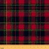 Feelyou Plaid Fabric by The Yard, Exotic Scottish Tartan Plaid Theme Upholstery Fabric for Chairs Sofa Couch, Ethnic Traditional Pattern, 10 Yards Soft Flannel view 1