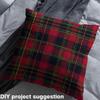 Feelyou Plaid Fabric by The Yard, Exotic Scottish Tartan Plaid Theme Upholstery Fabric for Chairs Sofa Couch, Ethnic Traditional Pattern, 10 Yards Soft Flannel view 4