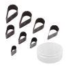 Leather Cutting Die Set Manual Punching Dies for DIY Craft Tools Alloy Steel Layered Fabric Leather with Storage Box view 2