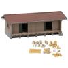 Faller 120098 HO Scale Wood Freight House/Goods Shed - Kit - 6-1/4 x 3-5/16 x 2-5/16" 16 x 8.4 x 5.9cm view 1