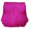 Lauthen.S 10 Yards of 3.5" Chainette Fringe Trim Tassel Sewing Trim for DIY Craft Latin Dress Lamp Shade Decoration Hot Pink view 1