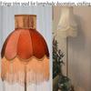 Lauthen.S 10 Yards of 3.5" Chainette Fringe Trim Tassel Sewing Trim for DIY Craft Latin Dress Lamp Shade Decoration Hot Pink view 3