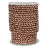 5 MM Round Braided Leather Cord - Bracelets, Necklaces, and Other Crafts - Red Brown - 10 Yards view 1
