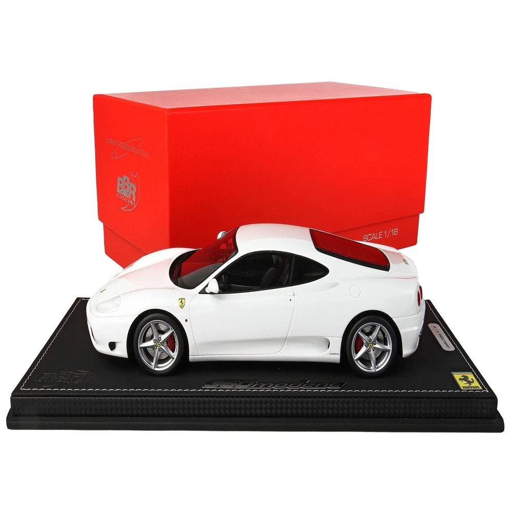 BBR 1999 Ferrari 360 Modena White with Display CASE Limited Edition to 84 Pieces Worldwide 1/18 Model Car P18172 C