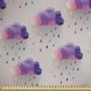 Ambesonne Geometric Faux Suede Fabric by The Yard, Retro Triangle Pattern Geometric Art Mosaic Rain Drops on Polka Dots Print, for Indoor Outdoor DIY Projects Upholstery, 2 Yards, Purple Grey Pink view 2