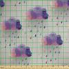 Ambesonne Geometric Faux Suede Fabric by The Yard, Retro Triangle Pattern Geometric Art Mosaic Rain Drops on Polka Dots Print, for Indoor Outdoor DIY Projects Upholstery, 2 Yards, Purple Grey Pink view 3