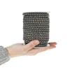 5 MM Round Braided Leather Cord - Bracelets, Necklaces, and Other Crafts - Grey - 10 Yards view 3