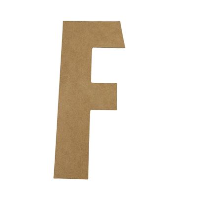 22" Wooden Superhero Letter F Unfinished, American Captain Font, Craft Cutout on 1-4" MDF