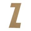 20" Wooden Superhero Letter & Unfinished, American Captain Font, Craft Cutout on 1-4" MDF view 1
