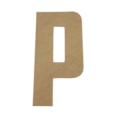 24" Wooden Superhero Letter P Unfinished, American Captain Font, Craft Cutout on 1-4" MDF
