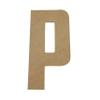24" Wooden Superhero Letter P Unfinished, American Captain Font, Craft Cutout on 1-4" MDF view 1