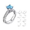 ZKY-14 Pieces Invisible Ring Size Adjusters +Spiral Insert Invisible Strip Adjuster Perfect for Any Size Loose Rings with Polishing Cloth (2 Styles)+Bonus Measuring Strip for Ring Size view 2