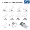 ZKY-14 Pieces Invisible Ring Size Adjusters +Spiral Insert Invisible Strip Adjuster Perfect for Any Size Loose Rings with Polishing Cloth (2 Styles)+Bonus Measuring Strip for Ring Size view 3